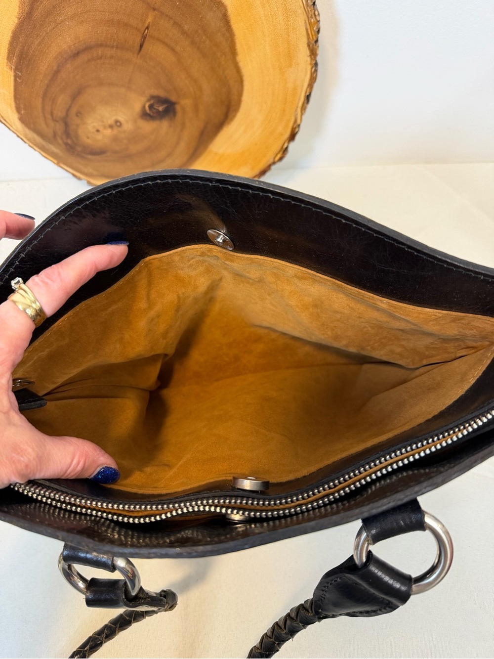 Patricia Nash Zorita Renaissance style coin collection black shoulder bag - Picture 10 of 12